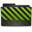 Folder Green Caution Icon 64x64 png